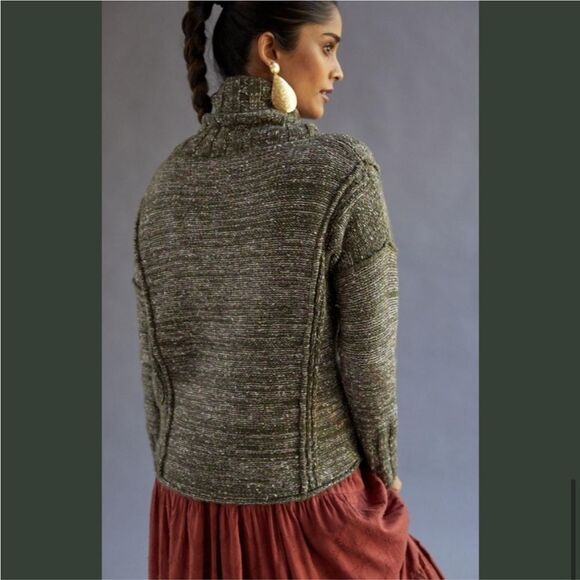Anthropologie Pilcro Textured Cowlneck Sweater Sz S/P - Picture 2 of 11